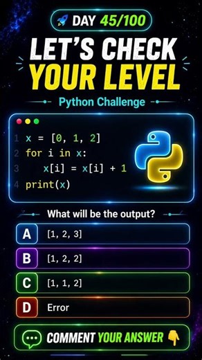 answer is below 👇 first check yourself #python #pythonquiz #codingchallenge #machinelearning