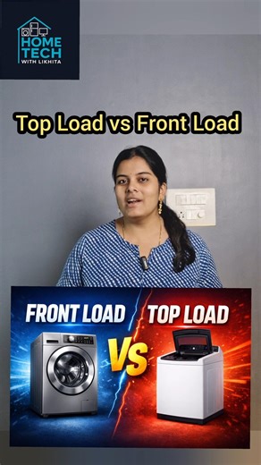 Top Load vs Front Load – Which Washing Machine is Best #WashingMachine #TopLoad #FrontLoad #ytshorts