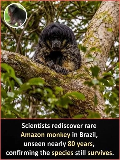 Fahad Khan on Instagram: "A species lost to time… suddenly found alive. Deep within Brazil’s Amazon rainforest, scientists have rediscovered a rare monkey species that hadn’t been seen for nearly 80 years. Once feared extinct, its unexpected reappearance has confirmed that the species quietly survived decades of deforestation, climate pressure, and human expansion. The discovery has reignited hope among conservationists, proving that even in threatened ecosystems, life can endure against the odd