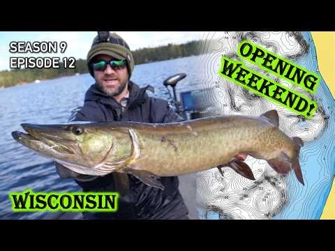 Chasing MUSKIES on OPENING WEEKEND! (FIRST DAY of Northern Zone Musky in WI) S9.E12