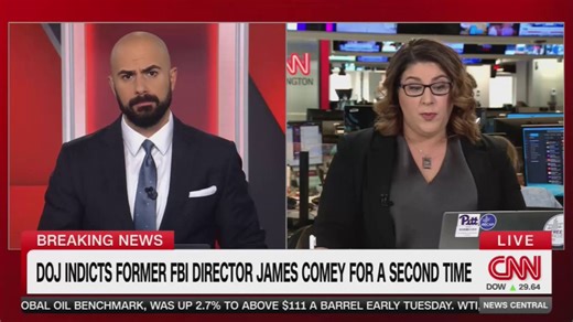 CNN reporter Katelyn Polantz just became very nervous after learning that former FBI Director James Comey has been indicted for a second time.“So what this is is the big question right now. Where is it? Is it back in the Eastern District of Virginia or is there something else?”Yes, committing crimes has consequences. Even if you’re in the FBI.