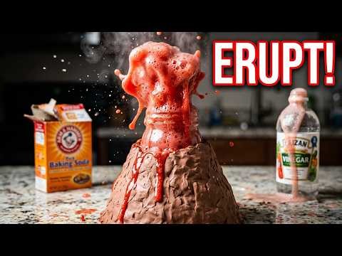 Easy Volcano Experiment for Kids | Baking Soda & Vinegar Science at Home