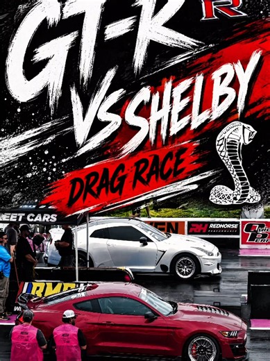 Nissan GT-R vs Shelby #nissan #gtr #shelby #dragrace #viral #fyp | Nissan GTR