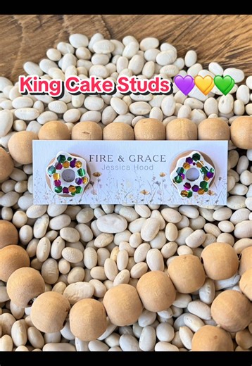 King Cake Polymer Clay Earrings Tutorial