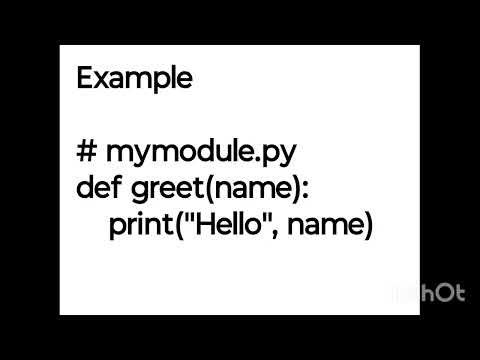 Modules in python