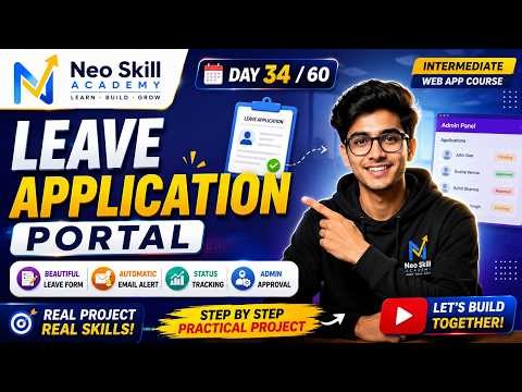 Build a Smart Leave Application Portal with Google Apps Script | Day 34 Intermediate Web App Course