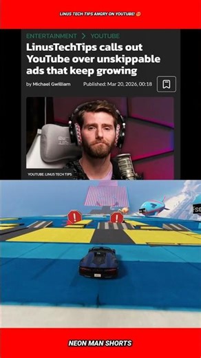 Linus Tech Tips Angry on YouTube! 😡 #shorts