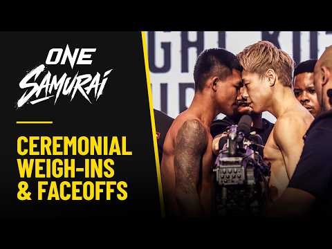 🔴 [Live in HD] ONE SAMURAI 1 | Ceremonial Weigh-ins & Faceoffs | 計量＆ハイドレーションテスト