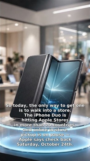 Apple's First Foldable Hits Stores Today — Already Sold Out