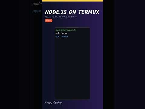 Node.js on Termux | Backend API Development Mobile Se (Hindi)