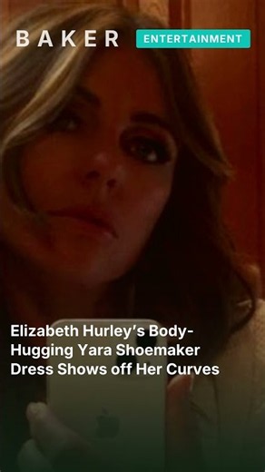 Elizabeth Hurley’s Body-Hugging Yara Shoemaker Dress Shows off Her Curves #shorts