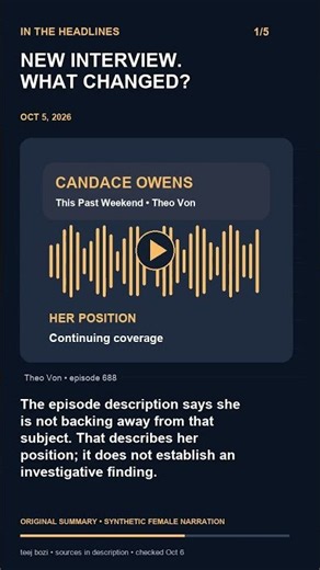 Candace Owens’ new Theo Von interview: what actually changed?