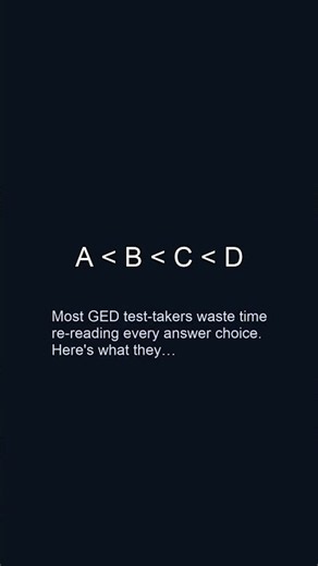 GED Answer Choices Are Ranked—Use It