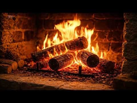 Intense Fireplace Fire | Deep Warmth for Sleep, Rest & Focus