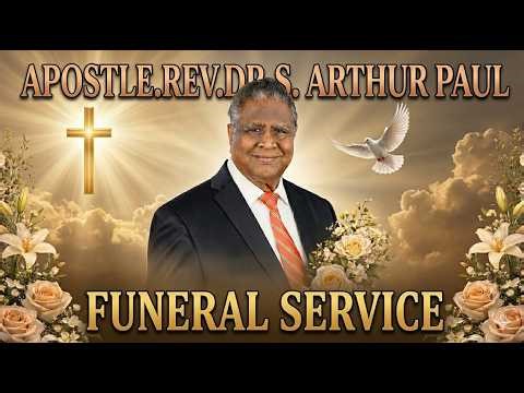 Funeral Service of Rev.Dr. S. Arthur Paul || Anchor Church | Live