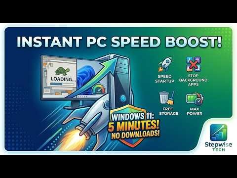 How to Make Your PC Faster in 5 Minutes (Windows 11 Speed Up Guide)