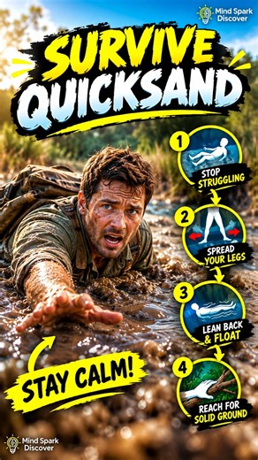 What To Do If You Get Stuck In Quicksand! 😱