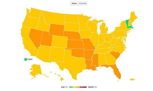 Map reveals US covid hotspots with high delta numbers and low vaccinations - NewsBreak