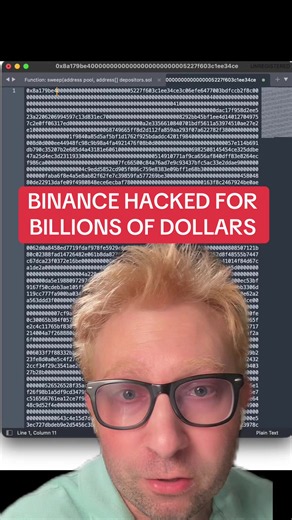 10/29 - 7PM ET: BINANCE HACKED FOR BILLIONS OF DOLLARS (OVER FIVE AND A HALF BILLION DOLLARS OF TOKENS) #binance #crypto #finance #hack #usd