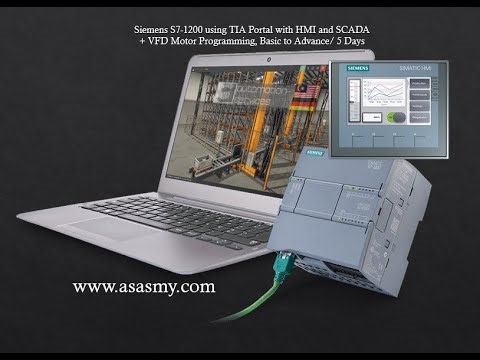 Siemens PLC & HMI Training (S7-1200 / S7-1500 with KTP400) , Day 1 (LIVE Demonstration)