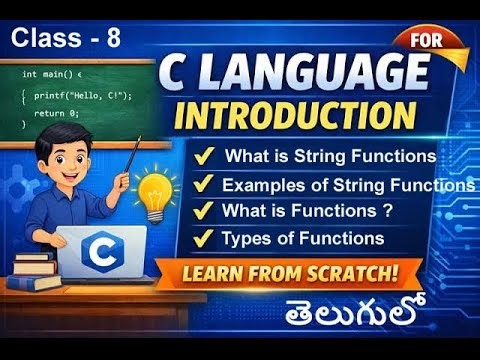 C Language Built-in String Functions Explained | Types of String Functions with Examples