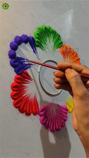 Easy and beautiful rangoli designs for daily use #shorts #rangolidesigns #easyrangoli