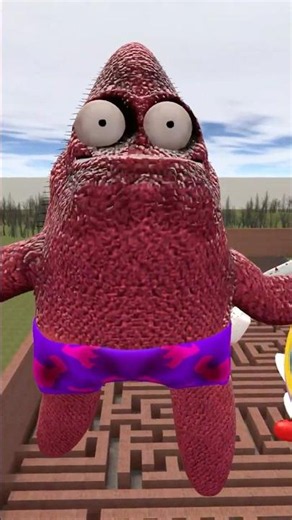 GUESS ALL CURSED 3D MEMES VS SIZE ALL PEPPER THE GIANT PURPLE DOG in MAZE MAP #gmod #shorts