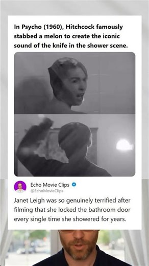 Psycho 1960 Hitchcock Stabbed a Melon for Shower Scene Knife Sound