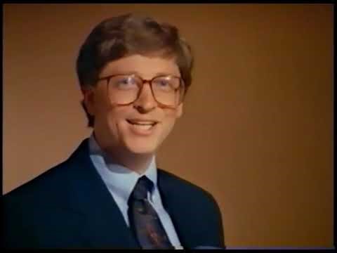 Bill Gates presents Windows 3.1 and NT 3.1 in 1991