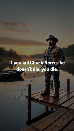 Chuck Norris Fact to Boost Your Tuesday! 💪 | If you kill Chuck Norris, he doesn't die, you die.