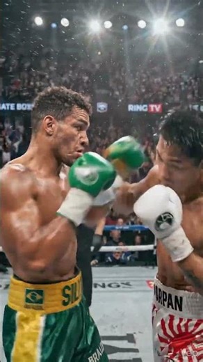 Brazilian vs Japanese Boxer | Epic AI Boxing Fight Knockout Victory #boxing #knockout #kickboxing