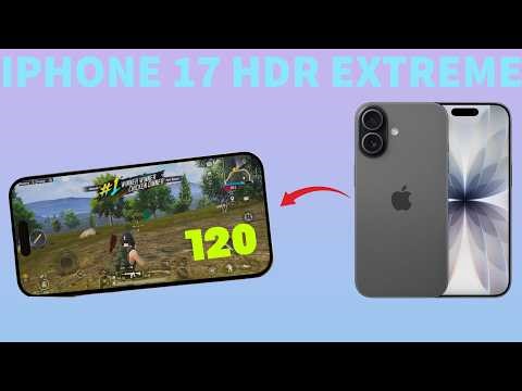 iPhone 17 HDR + 60FPS Test #bgmi