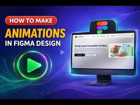 How to Make Animation in Figma Design | Smart Animate & Motion Plugin Tutorial 2026