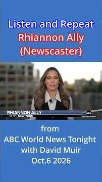 "Suspension" - Rhiannon Ally's (newscaster) pronunciation #Listening #Repeating #Pronunciation