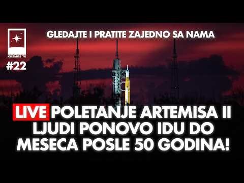 UŽIVO: Poletanje ljudske misije Artemis II ka Mesecu | Novi koraci čovečanstva ka zvezdama 🌖