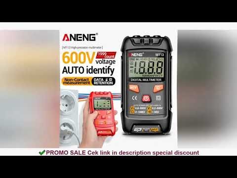 ANENG M113 Inteligent Multimeter 1999 Count Digital AC/DC Voltage Meter Ohm NCV Measuring Mini Instr