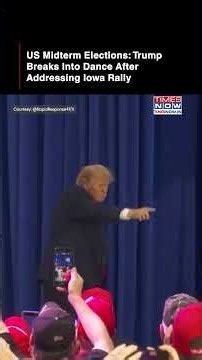 US Midterm Elections: Trump Breaks Out His Signature Dance Moves To ‘YMCA’ After Iowa Rally #shorts
