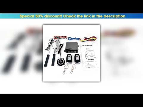 Review 9Pcs Car SUV Switch Keyless Entry Engine Start Alarm System Push Button Remote Starter Stop•