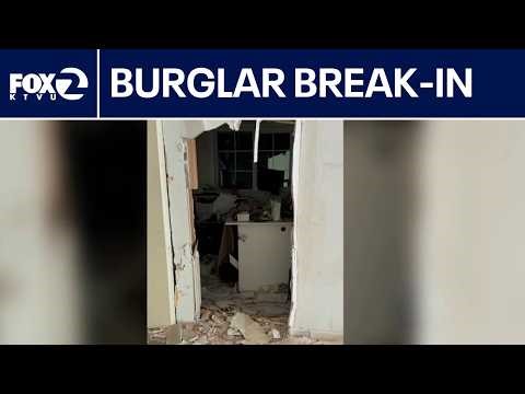Burglars drag safe out of San Jose business | KTVU