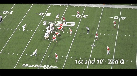 4- Another 5-1 look, this against Minnesota, led to a completion off Play Action and quick pressure from the front 3.-Graphics created w/ Once Sports Analyser program#OhioState #OSU @11OnceSport