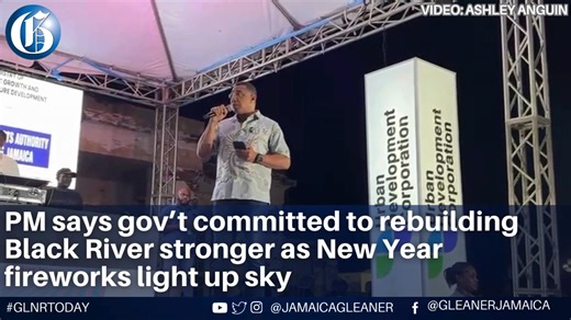 Prime Minister Dr Andrew Holness rang in the New Year alongside survivors of Hurricane Melissa in Black River, as fireworks lit up the waterfront for the first time in St Elizabeth, offering reassurance and clear recovery timelines to residents still grappling with the storm’s devastation. “Standing on the stage here in Black River is not only symbolic; it is a genuine sign of the caring nature of your Government,” Holness said, noting that the parish capital was among the communities most sever