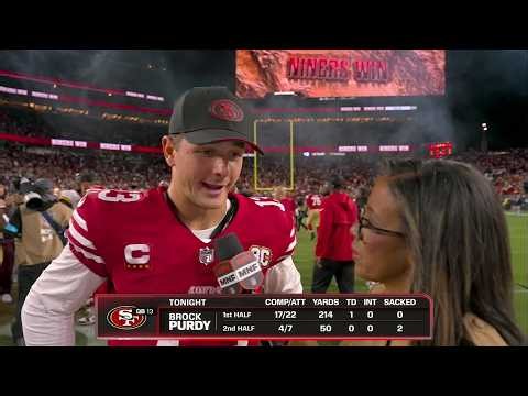 Brock Purdy reacts to 49ers’ win over the Commanders on Monday Night Football | NFL on ESPN