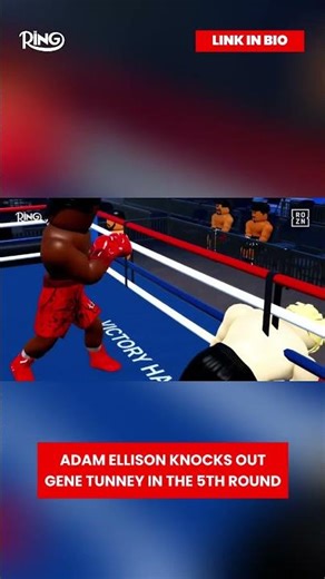 Adrian Ellison KOs Gene Tunney! 🥊 #theringpf #boxing #boxingchampion #prizefighterroblox #roblox