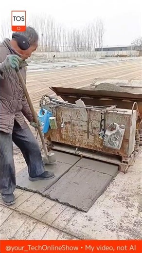 CONCRETE SLAB forming machine process 😮🧱⚙️#shorts #technology #skills #construction #satisfying