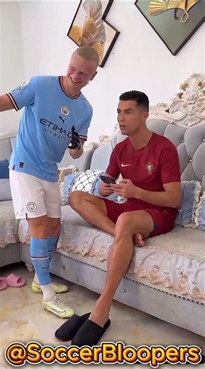 😂 Ronaldo & Haaland’s Funniest Moments! #soccer #ronaldo #messi #football #arsenal #footballlegends