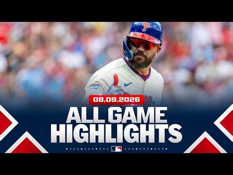Highlights from ALL GAMES on 8/9 (Phillies, Brewers walk it off, Schwarber homers twice and MORE!)