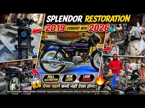 2019⚡️ Hero Splendor ➜ 2026🫵🏻 Modified Beast 😱 Full Restoration & Modification 🔥