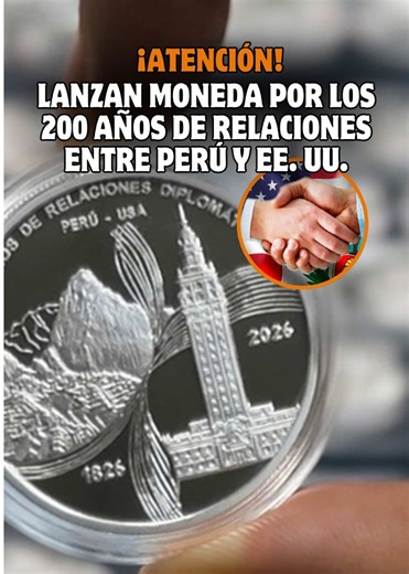 ¡Para la historia!🤩 el Banco Central de Reserva del Perú lanzó una moneda de plata por los 200 años de relaciones con Estados Unidos, una pieza limitada a 5,000 unidades que destaca símbolos como Machu Picchu y la Freedom Tower, pensada especialmente para coleccionistas.🪙🇵🇪 #BCR #EstadosUnidos #Peru #JulioVelarde #noticiasperu