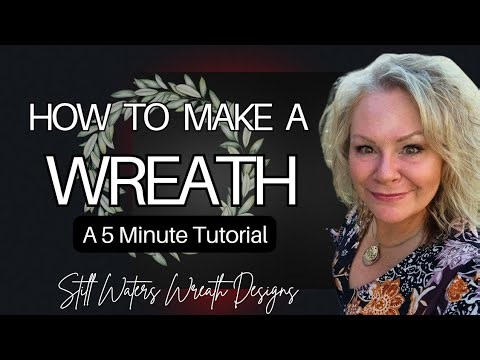 HOW TO MAKE A HANDMADE WREATH FOR YOUR FRONT DOOR | 5 Minute DIY Tutorial | Crafty