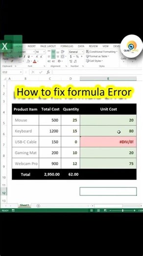 Stop Seeing #DIV/0! Errors in Excel! 🚫